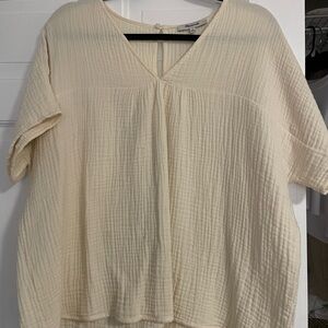 White Madewell Flowy Top